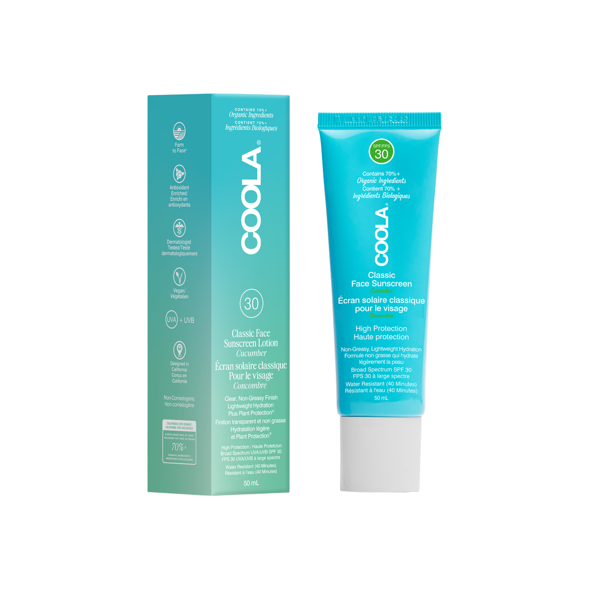 COOLA Suncare - Classic Face SPF 30 Cucumber