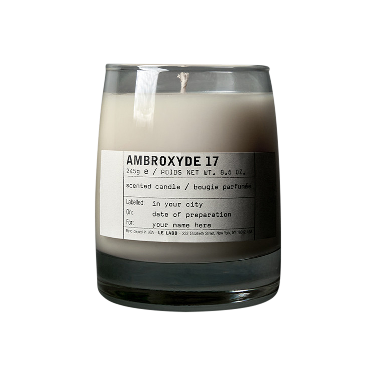 Le Labo fragrances - Ambroxyde 17 Classic Candle