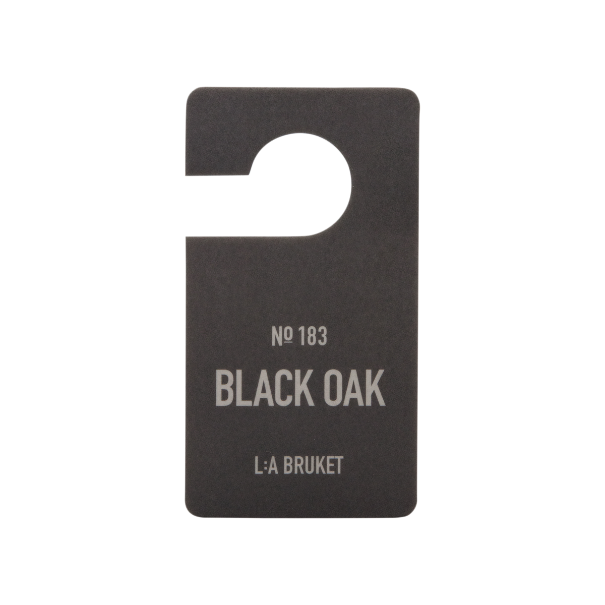 L:a Bruket - 183 Black Oak Fragrance Tag