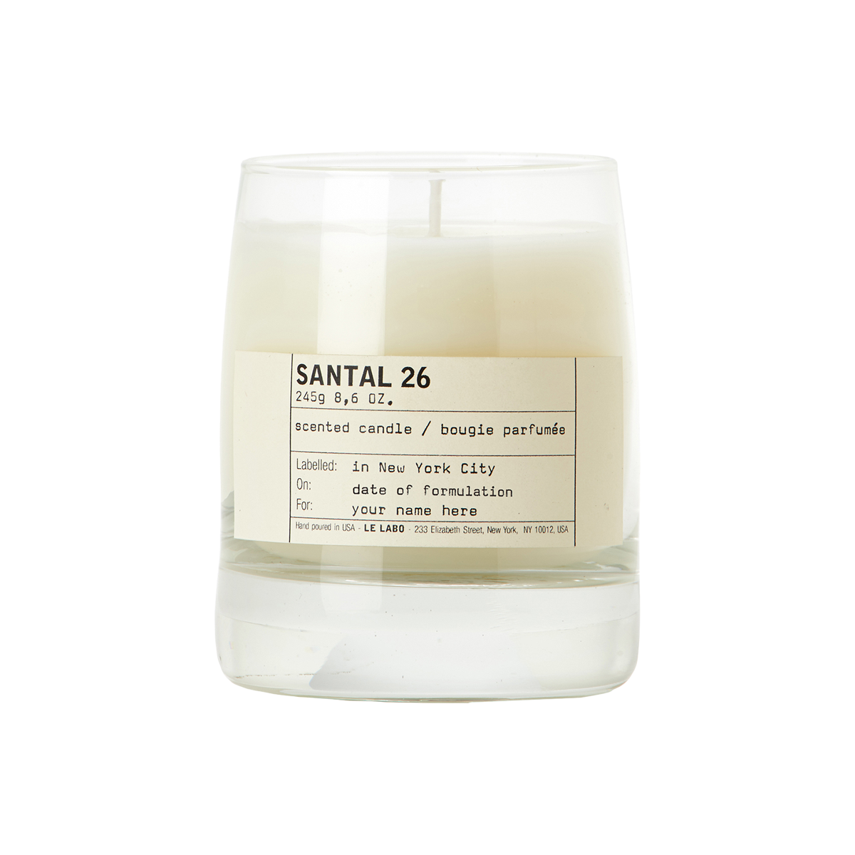 Le Labo fragrances - Santal 26 Classic Candle