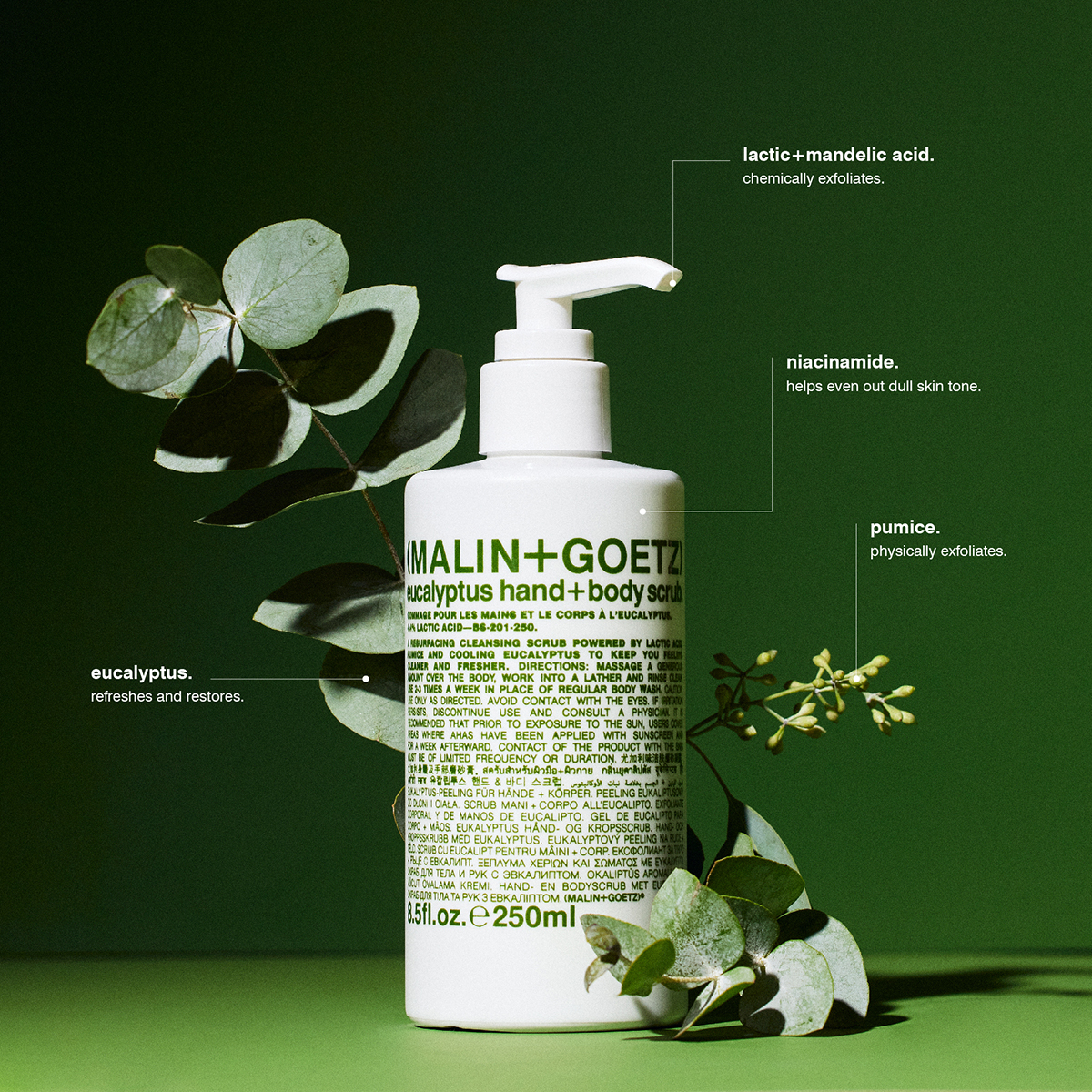 MALIN+GOETZ - Eucalyptus Hand+Body Scrub