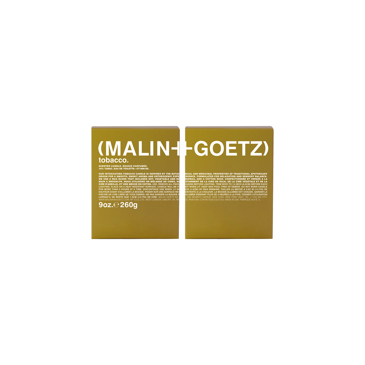 MALIN+GOETZ - Tobacco Scented Candle