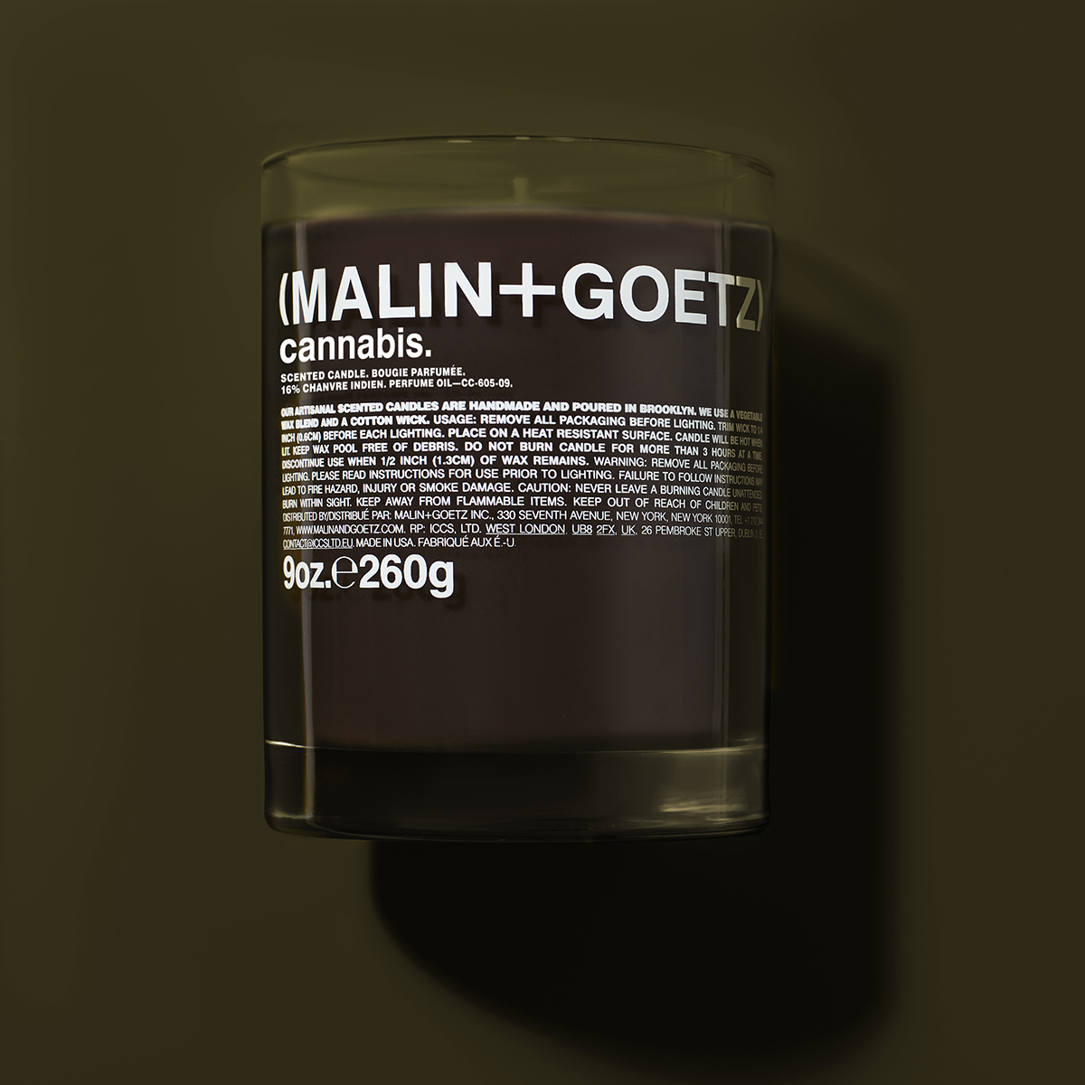 MALIN+GOETZ - Cannabis Scented Candle