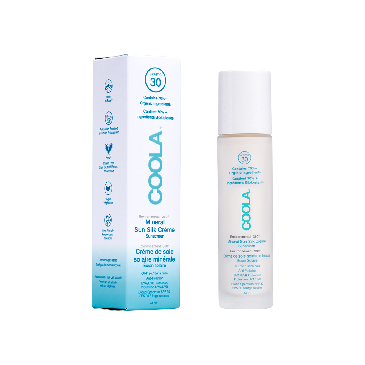 COOLA Suncare - Mineral Silk Creme SPF30 Unscented Oil-Free