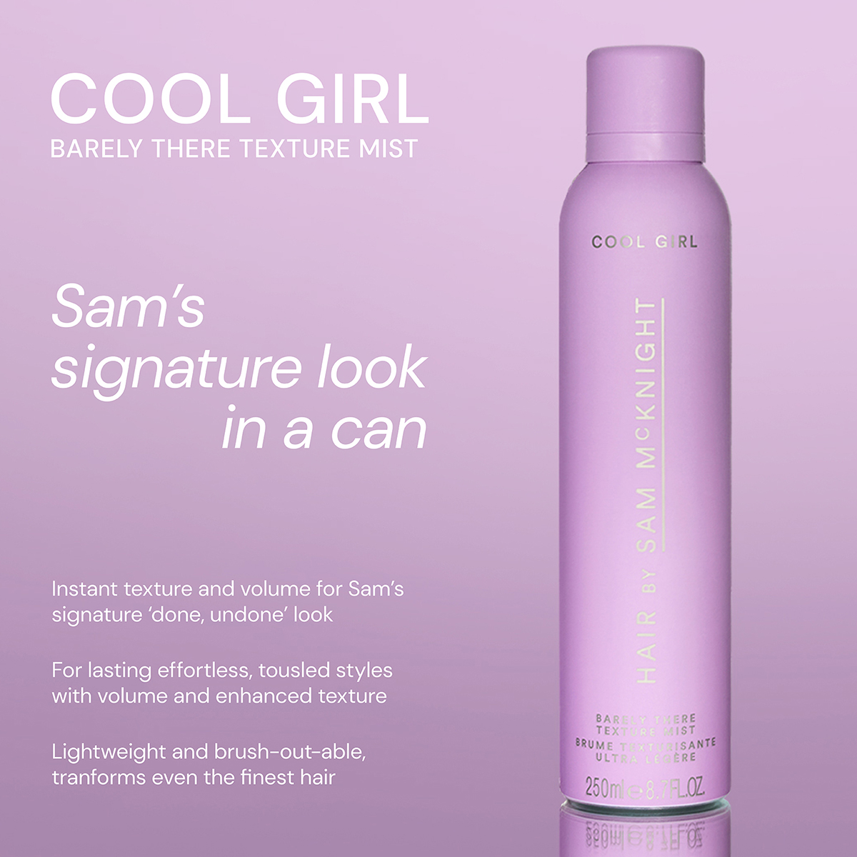 Sam McKnight - Cool Girl Barely There Texture Mist