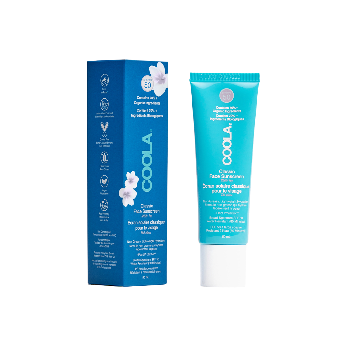 COOLA Suncare - Classic Face Lotion SPF 50 White Tea