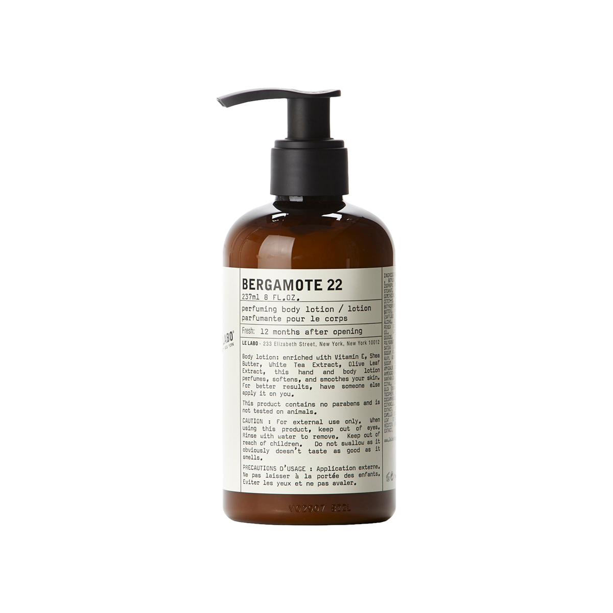 Le Labo fragrances - Bergamote 22 Body Lotion