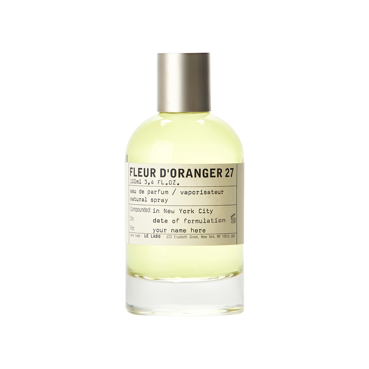 Le Labo fragrances - Fleur d'Oranger 27 Eau de Parfum