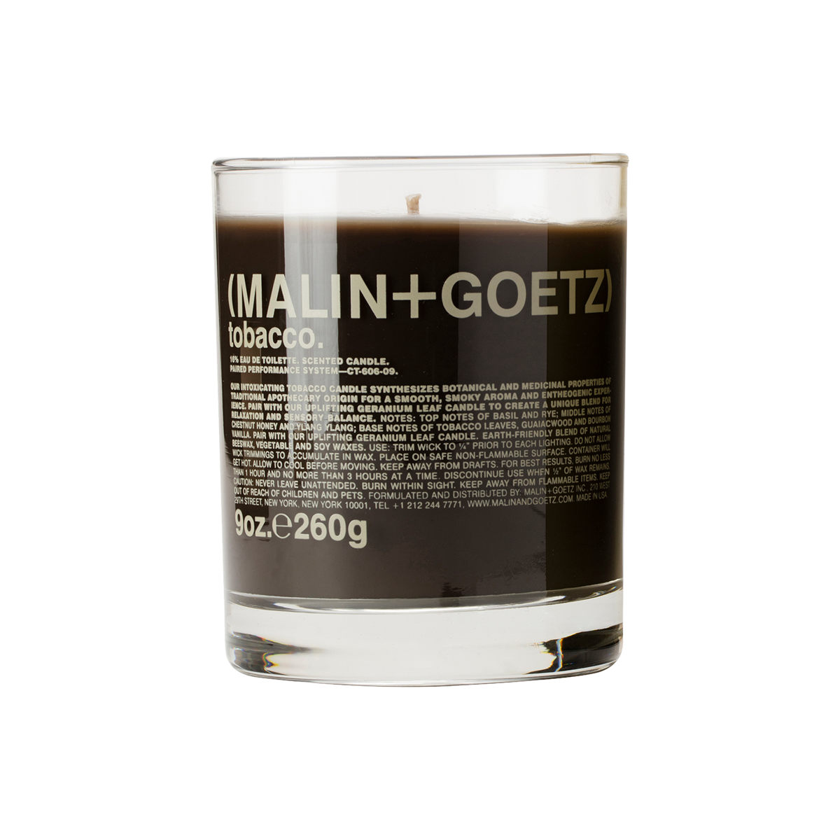 MALIN+GOETZ - Tobacco Scented Candle