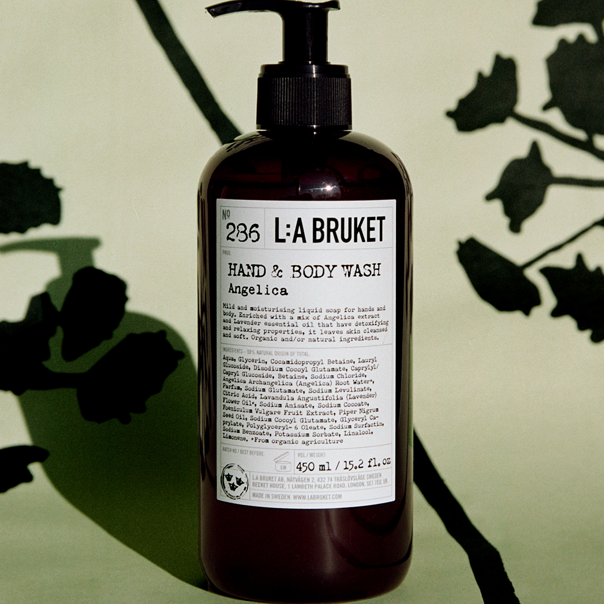 L:a Bruket - 286 Hand & Body Wash Angelica