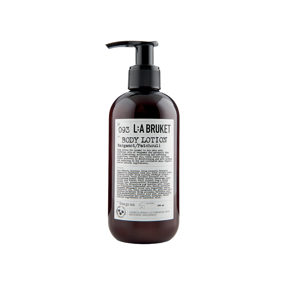 L:a Bruket - 093 Body Lotion Bergamot/Patchouli