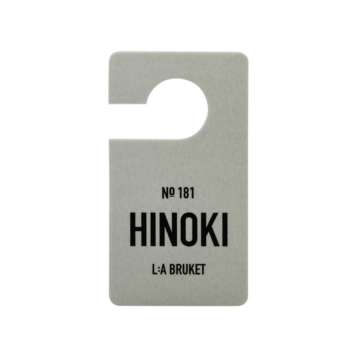 L:a Bruket - 181 Hinoki Fragrance Tag