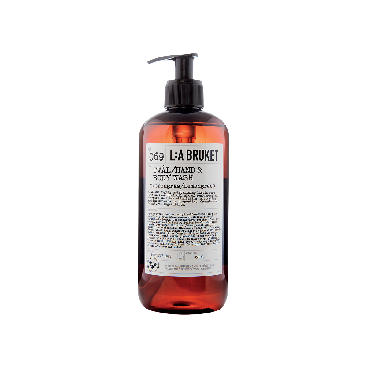 L:a Bruket - 069 Hand & Body Wash Lemongrass