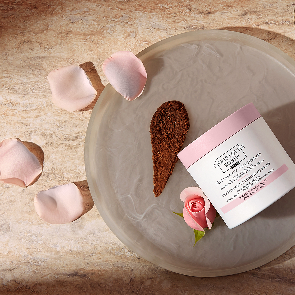 Christophe Robin - Cleansing Voluminizing Paste with Rose